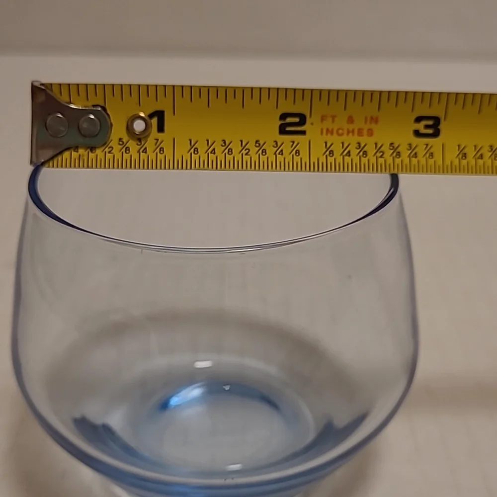 Vintage Pair of Blue Barware Glasses from Italy